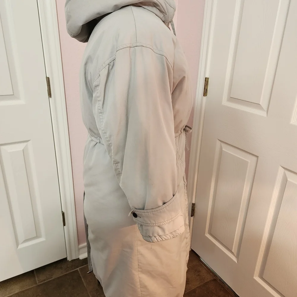 Women's Gray Hooded Coat